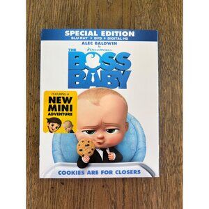 The Boss Baby Special Edition Blu-Ray DVD Digital HD Alec Baldwin Pre-Owned